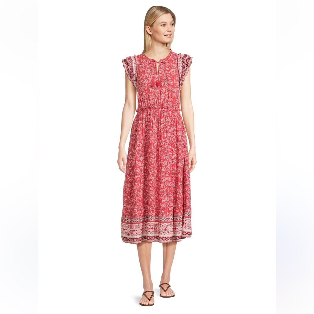 Beach Lunch Lounge Kalia Boho Midi Dress